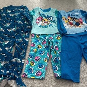 Fleece cozy pajama sets